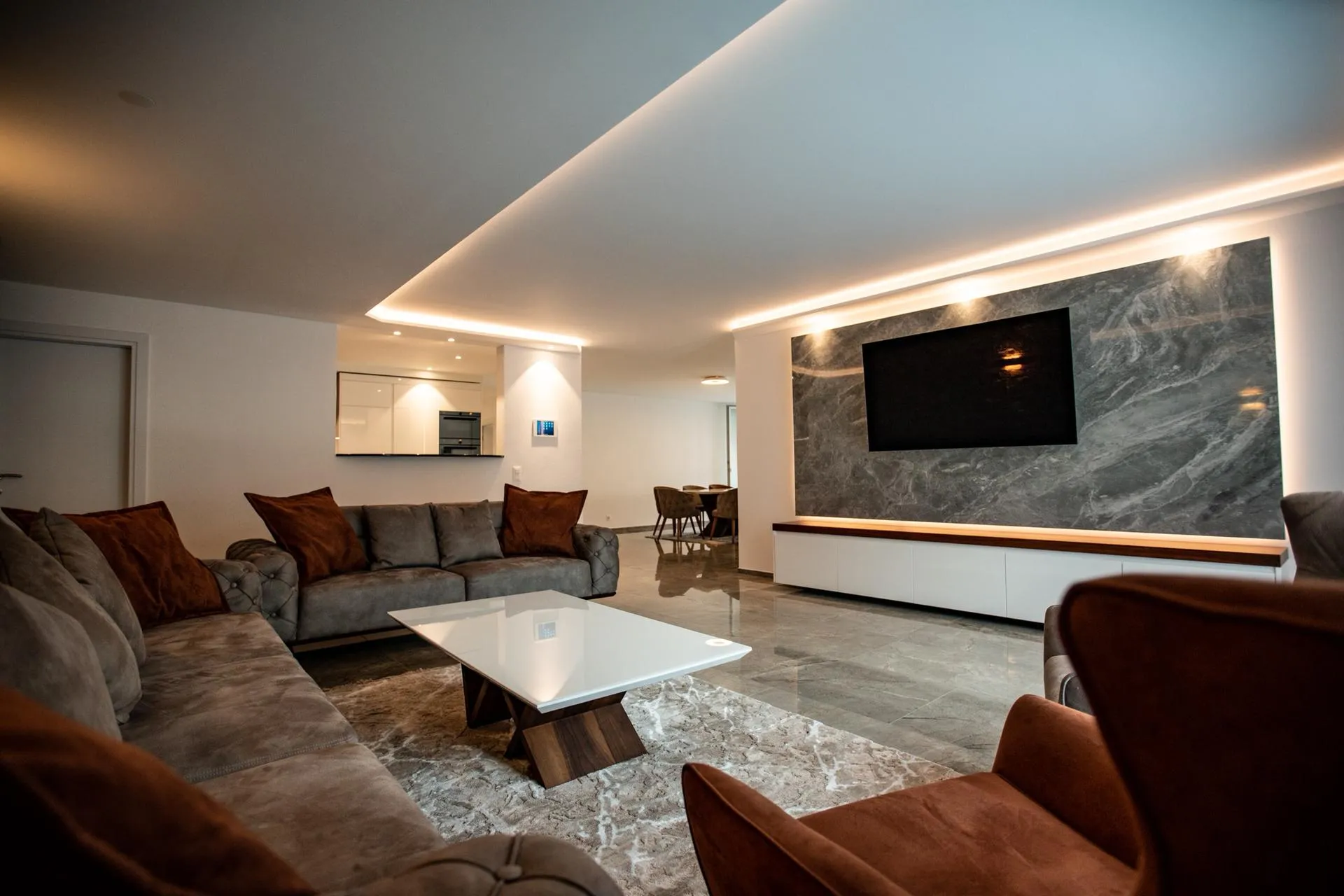 Wohnzimmer, Familie Saiti, Luzern