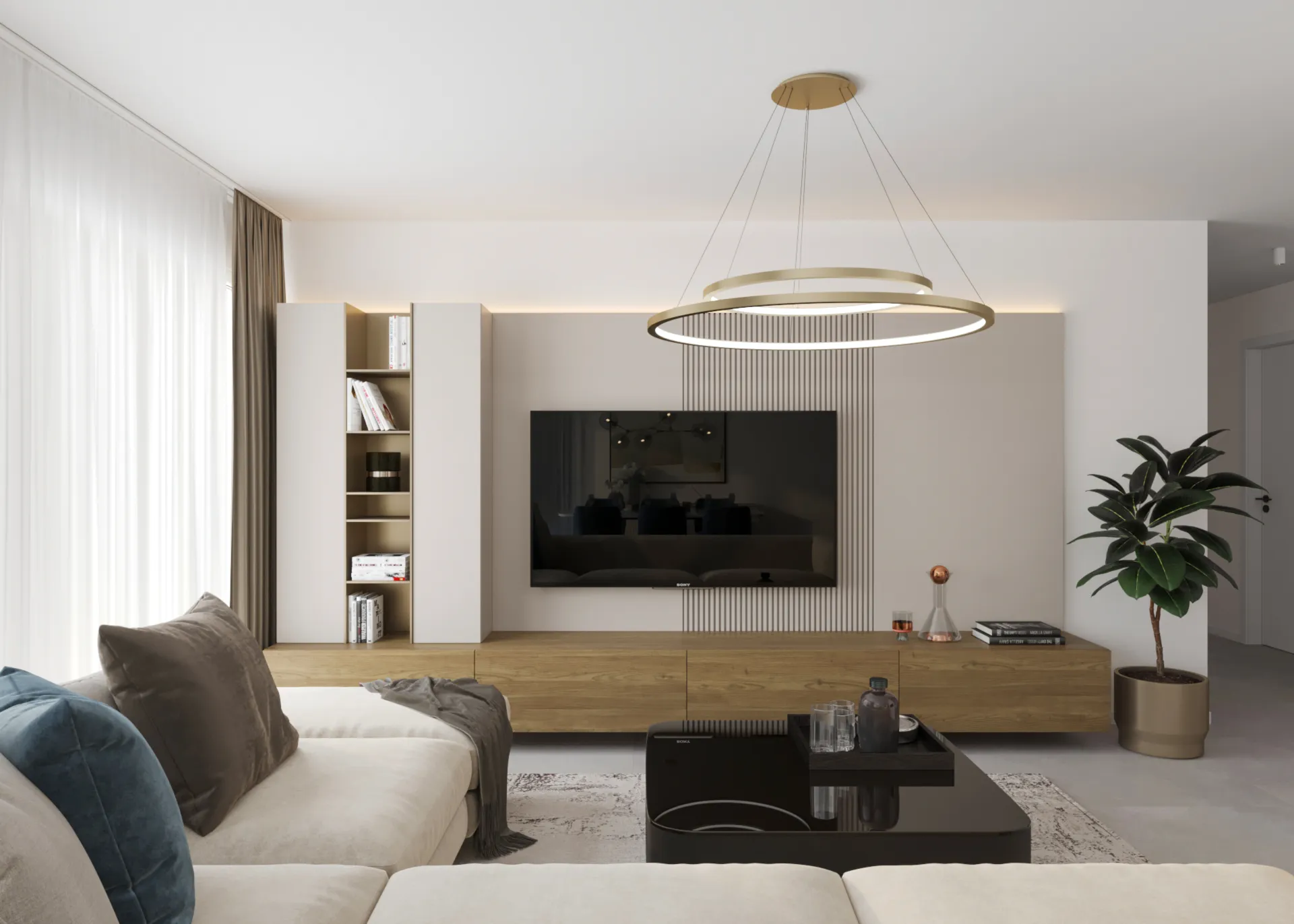 3D-Planung: Wohnbereich, Familie Tommasino, Brusino Arsizio